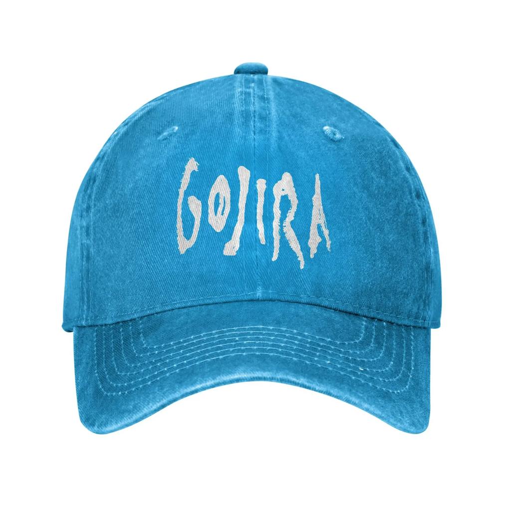 Berretti da Baseball Retro Gojiras Band Heavy Metal per Uomo Donna Cotone Usurato Copricapo Musica Rock Corsa all'Aperto Cappelli Regolabili