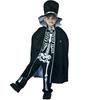Kids Boy Skeleton Skull Ghost Cloak Halloween Cosplay Party Outfit Costume