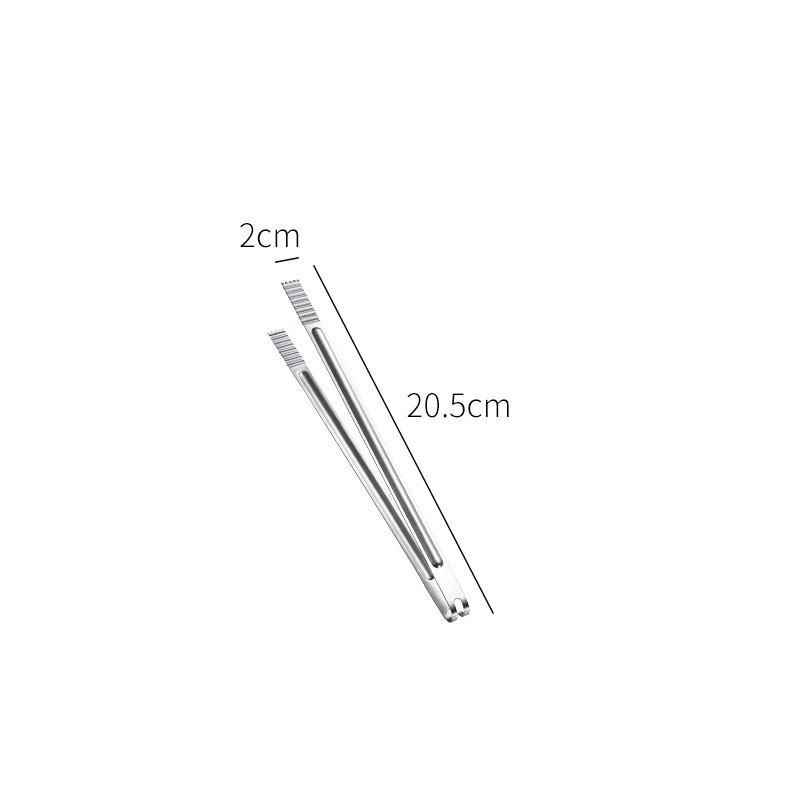 Korean Stainless Steel Barbecue Tongs Thicken Food Serving Clip Ice-Cube Clamp Restaurant Buffet Bar Tools
