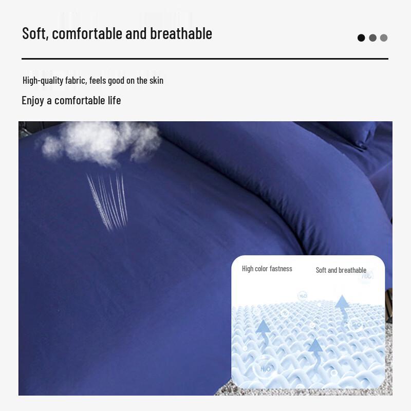 Pure Cotton 40s Blue Four Seasons Dormitory Quilt