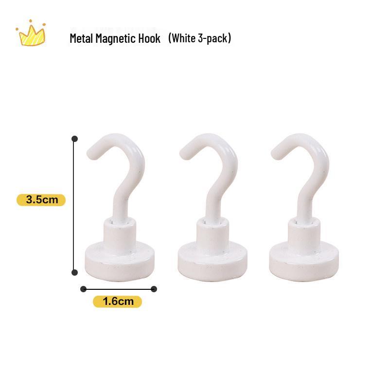 Japanese Strong Magnetic Mini Metal Hook for Refrigerator and Kitchen Use, No-Drill Required