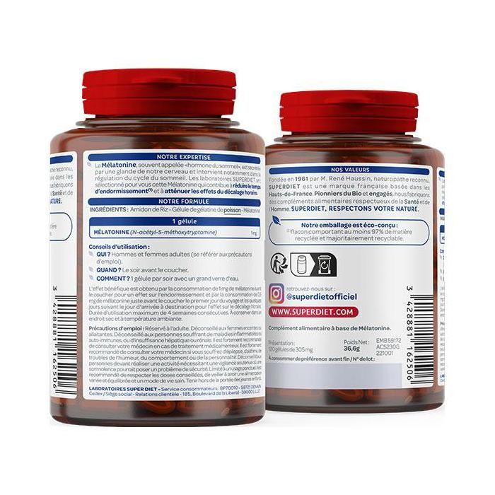 Superdiet Melatonin 120 Kapseln
