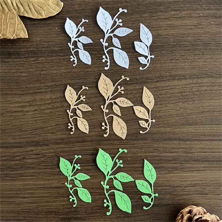 Leaves Cutting Dies Embossing Stencils  for Photo Journal Scrapbooking Card Decorations Carbon Steel Die Cuts