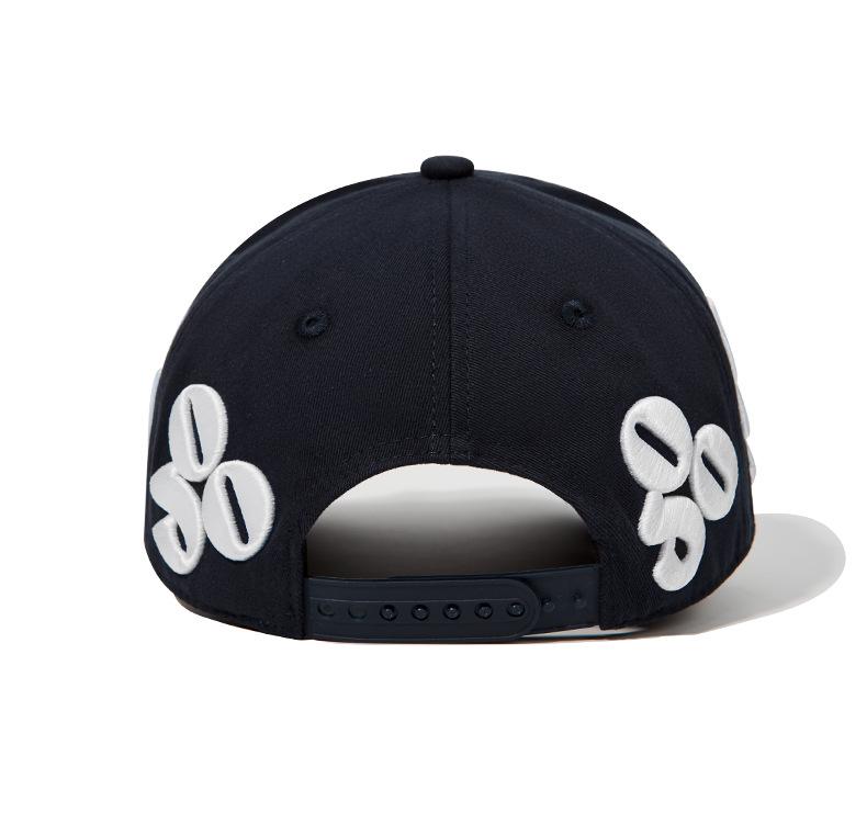 American Flat-Brim Cap with 3D Embroidered Custom Letters - High-Quality Trendy Baseball Hat