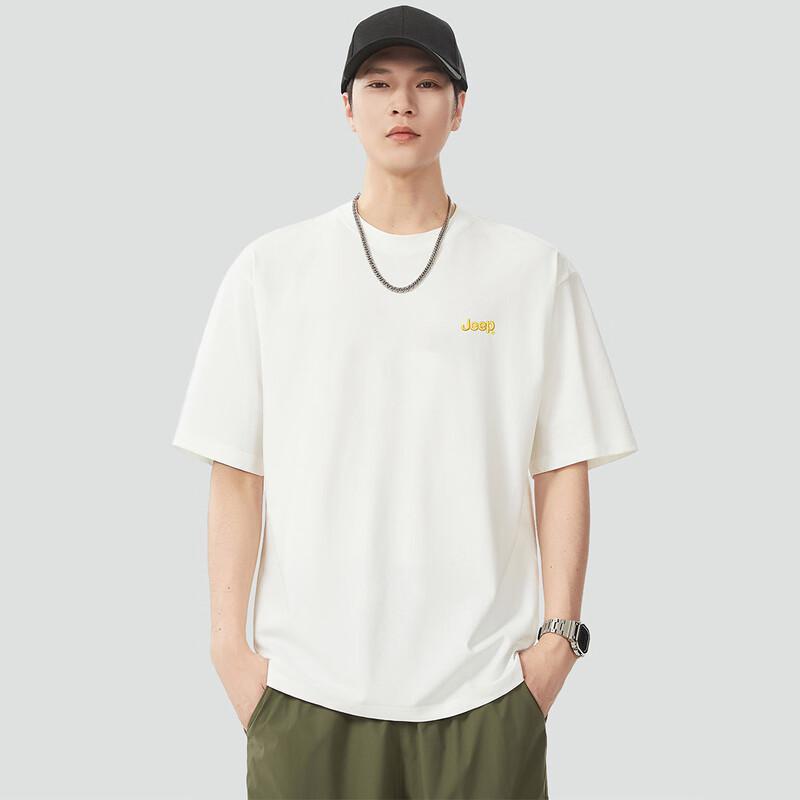 Jeep Men's Heavyweight Drop-Shoulder Cotton T-Shirt