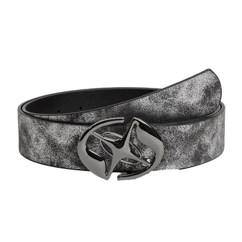 Delicate Adult Waist Belt with Earth/Star Buckle Waistband Jeans Waist Belts for Vintage Style Teens Adjustable Belt