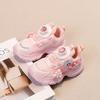 Children's Lamp Shoes Soft-soled Mesh Dad Shoes 2025 Spring and Autumn Girls Sports Shoes Primary School Running Shoes