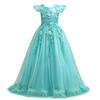 Abito Lungo da Principessa per Bambina Gonna a Petali Taglia Media Grande Bambini Monocolore Rete Abito per Bambini Rete Traspirante Abito Formale per Feste e Banchetti