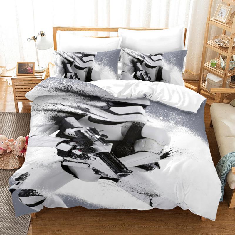 Star Wars Digital Printing Three-Piece 3D Home Textile Quilt Cover