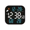 Alarm Clocks for Bedroom LED Digital Weather Clocks Desk Alarm Clock with Auto Dimming Day of Week Indoor Temperature