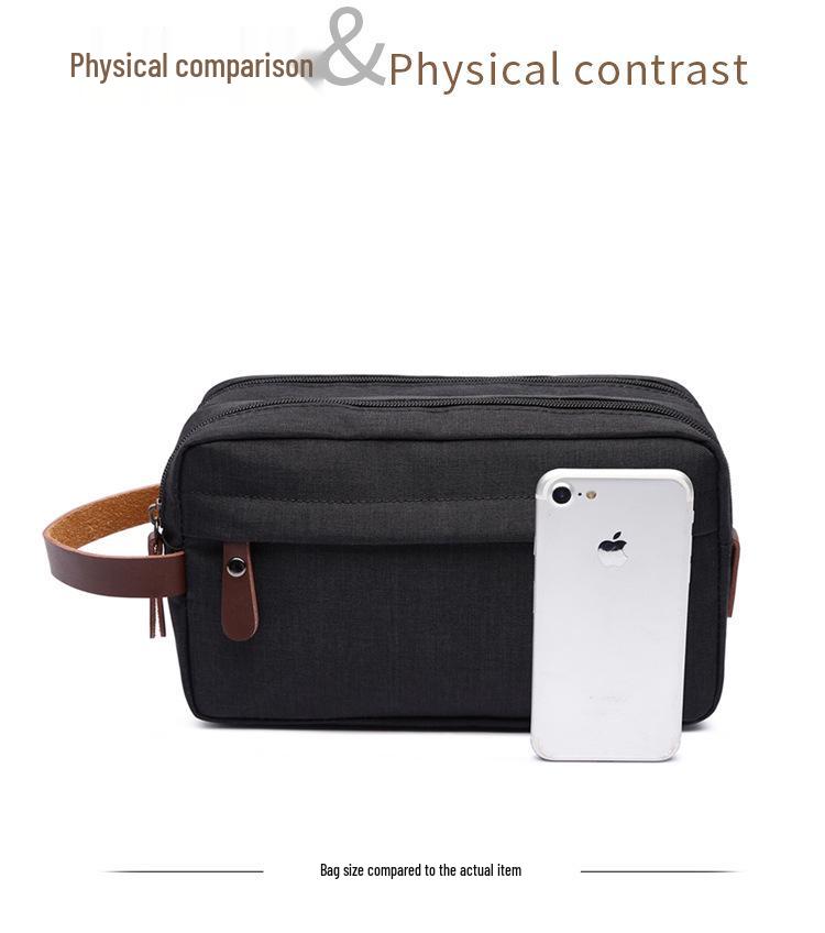Men's Waterproof Portable Retro Toiletry & Makeup Bag with Large Capacity