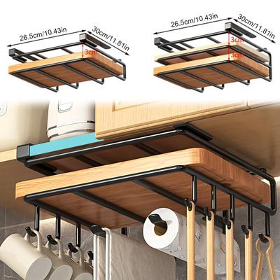 Hanging Storage Rack Kitchen Multi-functional Storage Organizer Stainless Steel Home Decorations
