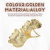 Vasso Decorativo Foglia di Ginkgo Biloba Foglia d'Oro Vasso per Gioielli in Oro Piatto Decorativo da Scrivania Vasso Organizzatore per Anelli Collane