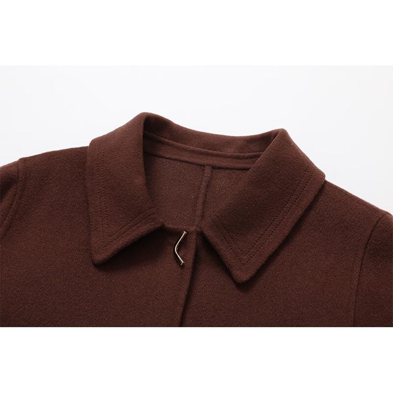 G·TENNA SMRA1931 Women's 100% Wool Lapel Coat