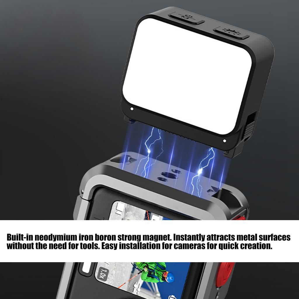 Adjustable Illumination LED Light Offering Magnetic Attachment & High Capacity Battery Easy to Use for ACTION6