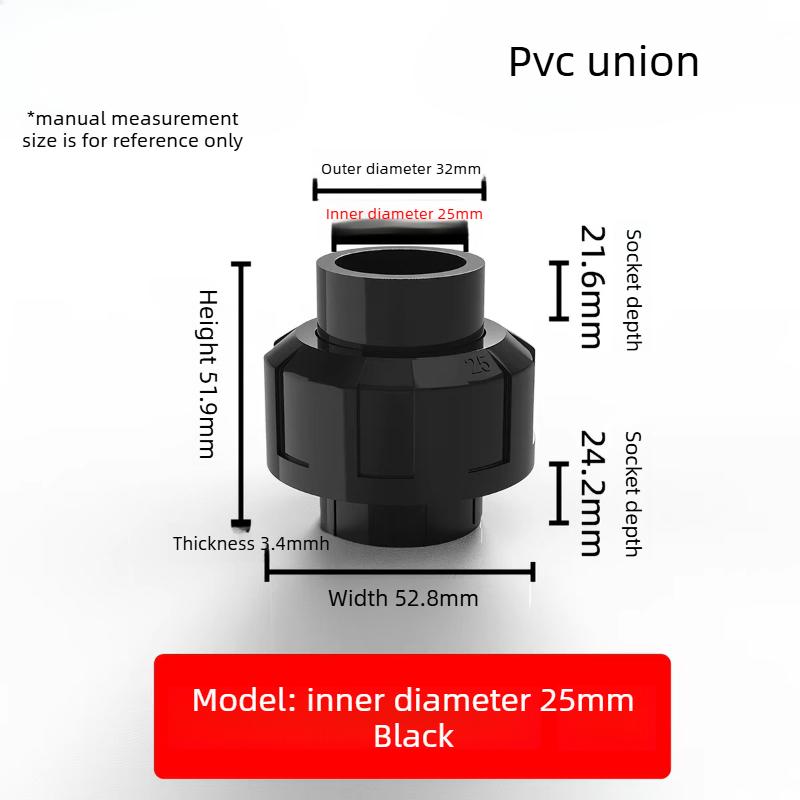 Aquarium PVC Quick Connect Water Inlet & Outlet Pipe Union Joint Fish Tank Supply Drain Fitting PVC Pipe Coupler Adapter New