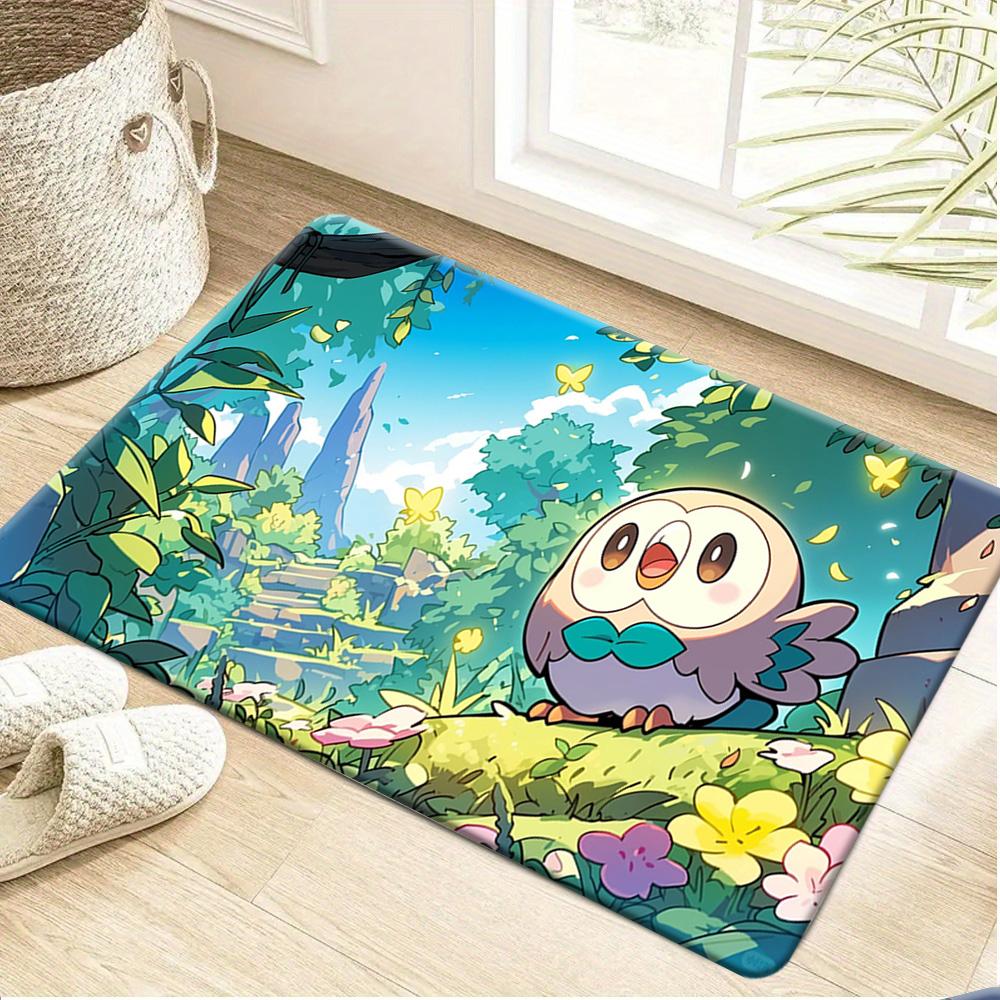Pokemon Ash & Charizard Volcano Battle Print Non-Slip Floor Mat Doormat 40x60cm