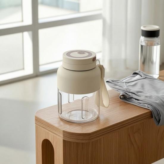Cordless Juicer Cup with Straw Lid, 800ml Portable Blender for Smoothies, Cordless Juice Cup with 38 Blade, Crush Ice Travel Essential
