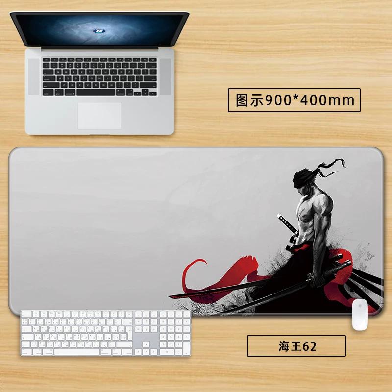 Anime Merchandise ONE PIECE Office Mouse Pad Oversized Boys Nautical King Animation Game Roronoa Zoro Computer Keyboard Cute Large Desktop Table Mat