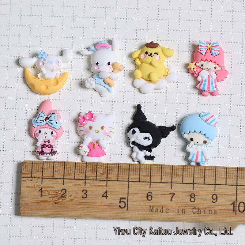 Adorable Sanrio DIY Resin Accessories: Phone Case, Hair Clip, Headwear, & Mouthwash Cup Decor