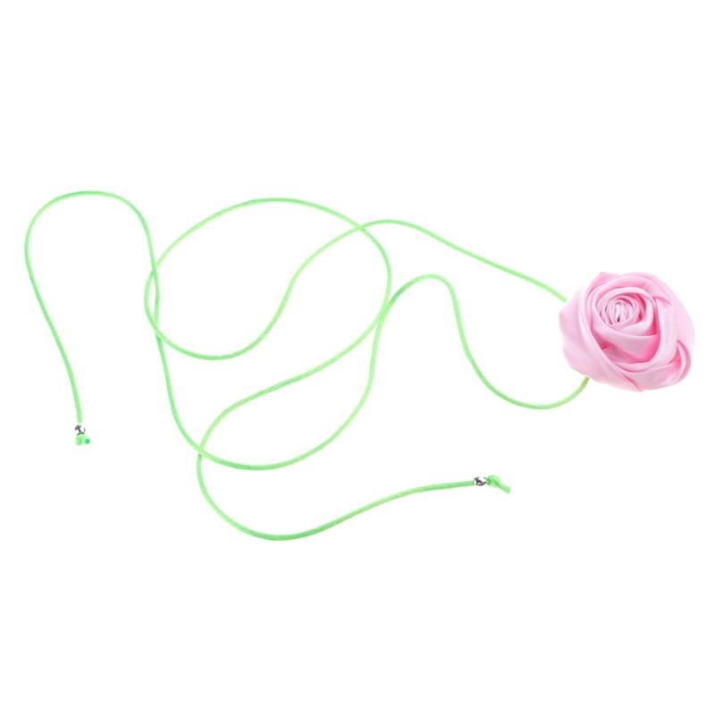 Elegant Rose Flower Clavicle Chain All-matched Necklace Women Bridal Adjustable Choker Mariage Jewelry Y2K Accessories