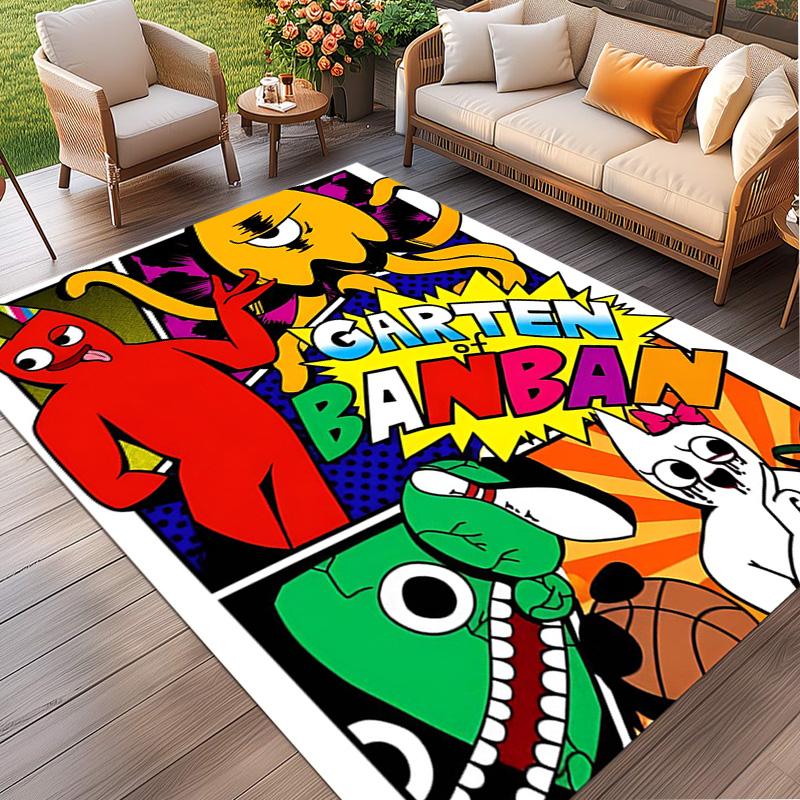 Spiel Rainbow Friends Druckteppich, Waschbarer Bodenteppich, Für Eingangsbereich Wohnheim Waschküche Büro Arbeitszimmer, Heimdekoration Geburtstag Weihnachtsgeschenk