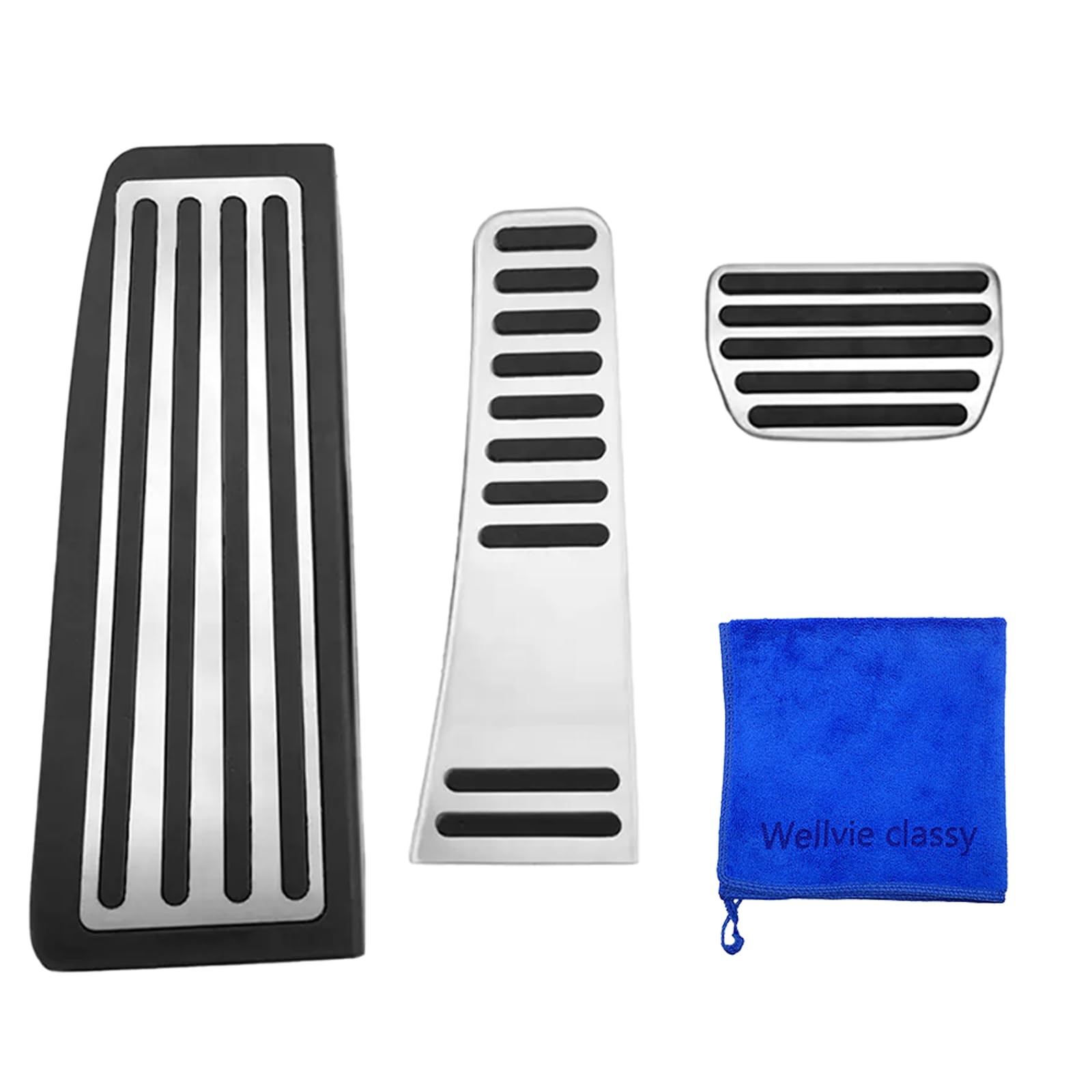 

Wellvie Classy VOLVO V60 V90 S90 Педали из нержавеющей стали Орган Полный комплект накладок для интерьера автомобиля, Стиль, Газ, Тормоз, Подставка для ног, Комплект, Детали,