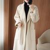 Women's Plus Size Double-Sided Wool Overcoat, Long Loose Fit (Autumn/Winter 2025)