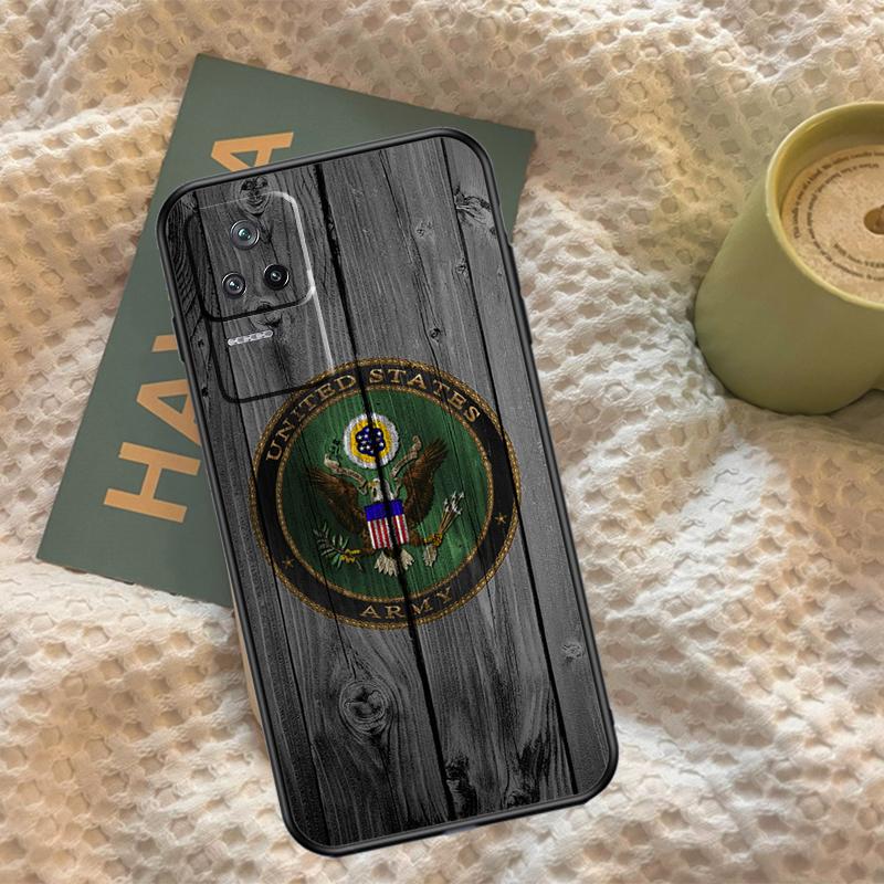 U.S Army Flag Case For Xiaomi 14T 11T 12T 13T Pro 13 14 15 Ultra POCO X7 Pro X3 X5 X6 M6 F5 F6 Pro Cover