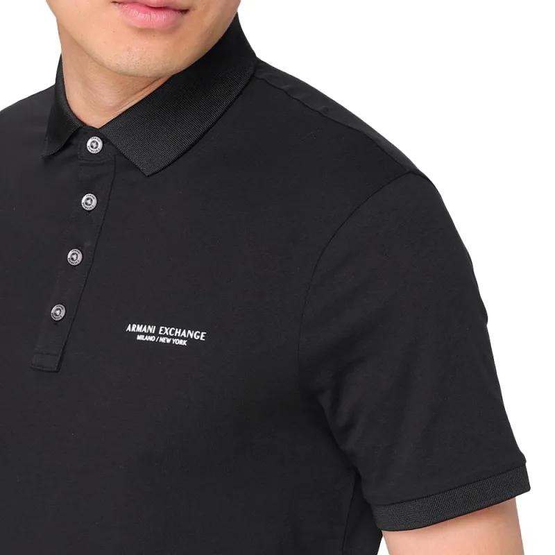 Armani 8NZF80-Z8H4Z Polo Shirt Cotton Black
