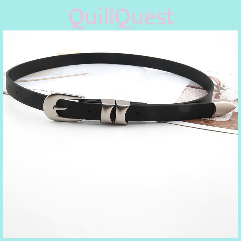 Korean Style Womens Slim Pu Belt With Alloy Pin Buckle For Summer Fashion