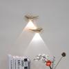 Luxury Gold Bird Shape LED Night Light, Magnetic Motion Sensor Wall Sconce, Rechargeable Dimmable Night Lamp for Home Decor