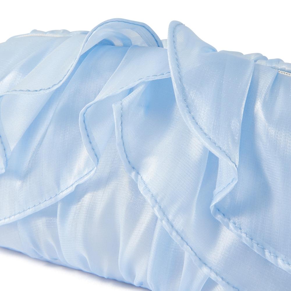 Franc Franc Japan Organza Flower Wire Pouch Light Blue