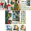 Weihnachts-Dinosaurier-Buchstaben-Anhänger Mit Adventskalender Für Feiertagsdekoration Und Geschenke