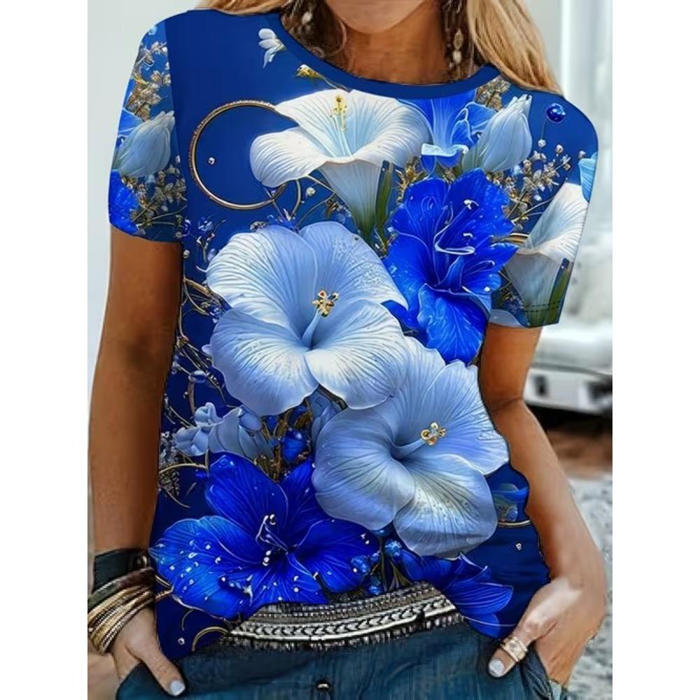 Fashion Women Bird Print T Shirt Funny Casual O-neck Short Sleeves T-shirt Summer Female Tee Shirt