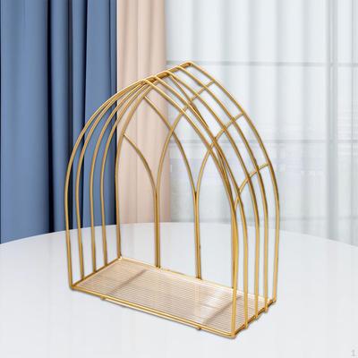 Cosmetics Iron Storage Rack Countertop Bathroom Makeup Holder Dresser Dessert Display Leaf