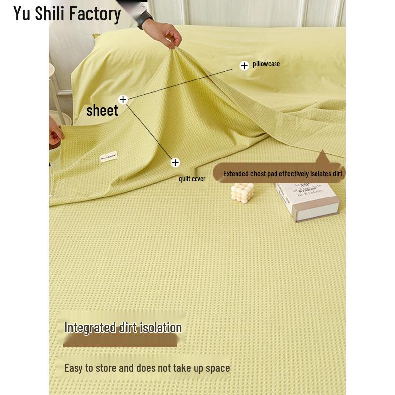 Cestovní spací pytel a povlak na přikrývku z čisté bavlny - Přenosný, Ochrana proti nečistotám, 3dílný pro služební cesty