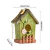 Bird House For Tree Resin Outdoor Bird Nest Elegant Nesting Box Colorful Garden Decoration Tree Mount Ornaments For Hummingbird