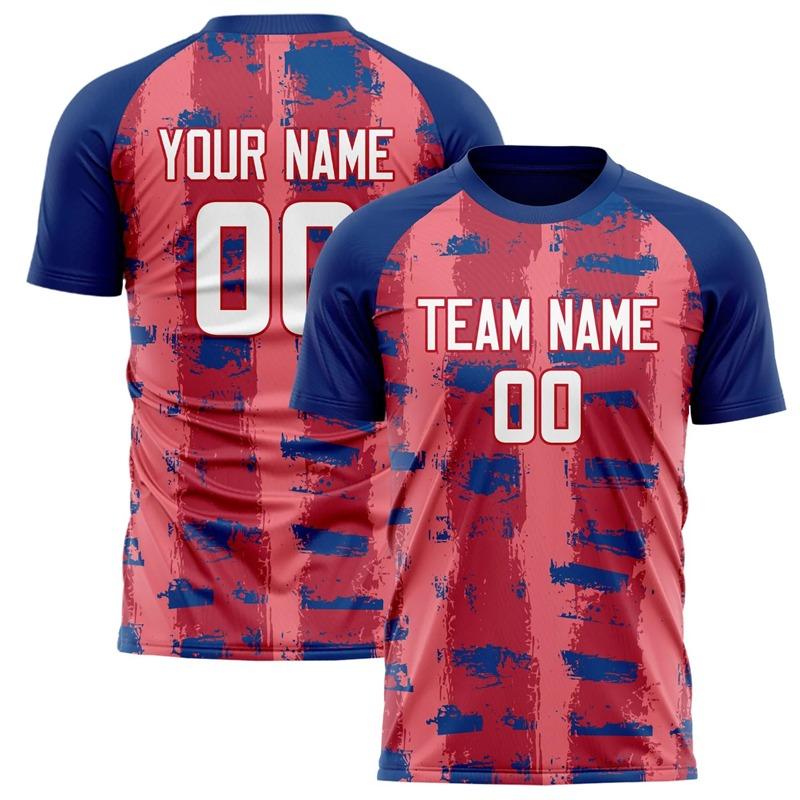

Customized Team Name Number Name Football T-shirts Personalized DIY Crew Neck Red Sport 6XL