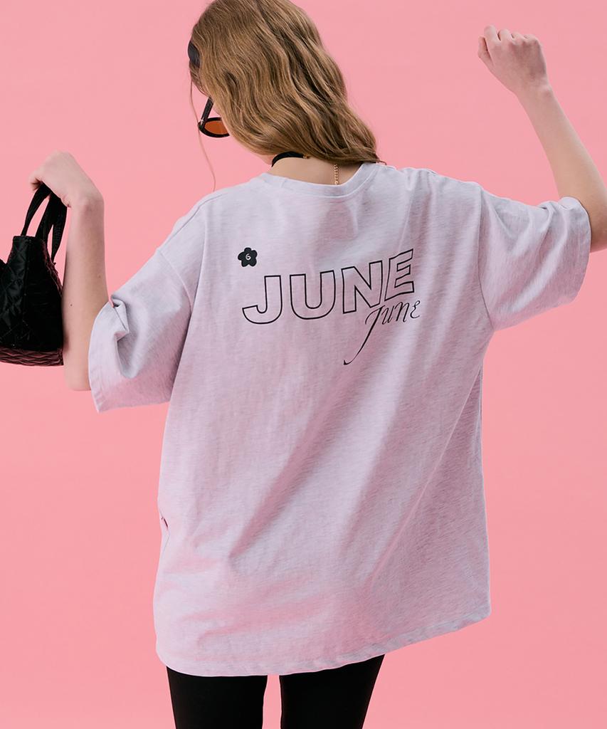 JUNEJUNE SPACE Vol11.Basic Logo T_Melange(Vol11.Basic Logo T_Melange)