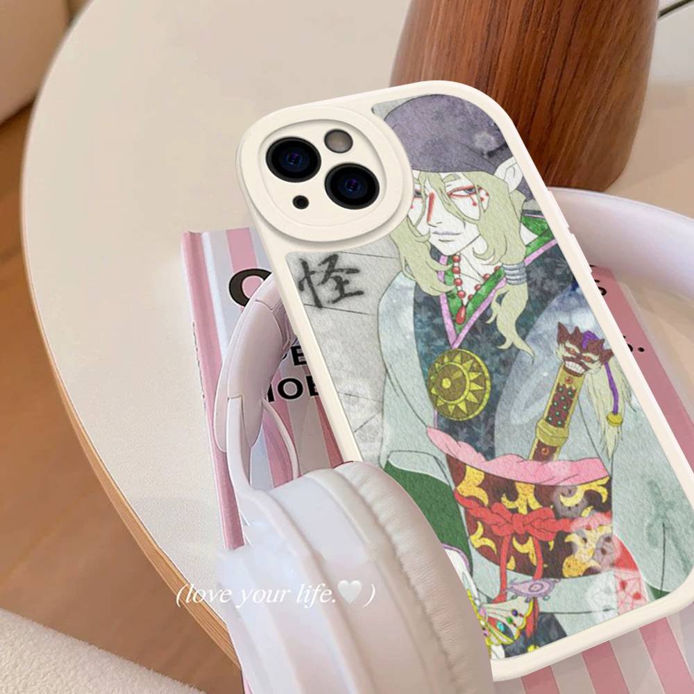 Mononoke Kusuriuri Anime Phone Case Hard Leather For IPhone 16 15 14 13 12 Mini 11 14 Pro Max Xs X Xr 7 8 Plus Fundas