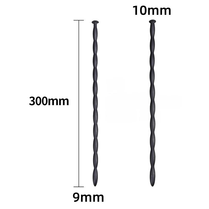Urethral Dilator Plug Soft Flexible Silicone Wave Texture Male Urethral Stimulation Stick