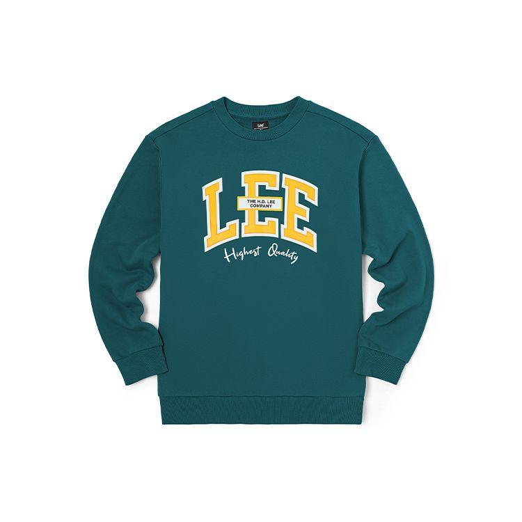 Lee FW22 Campus Style Printed Sweatshirt Men sweatshirt Green LMT003691101228A01743