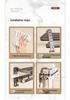 Gunmetal Gray Punch-Free Wall-Mounted Bathroom Towel and Toilet Storage Rack