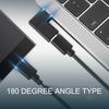 Adapter USB 3.1 Type C Męski na Żeński Kątowy 90 Stopni