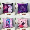 Geoxor Moneko Pillow Case For Car Sofa Decorative Home Doublesided Print Plush Square Throw Pillow Cushion Cover