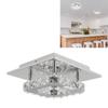 Faux Crystal Chandelier 3 Color Temperature Crystal Ceiling Light Modern Flush Mount Light  Hallway