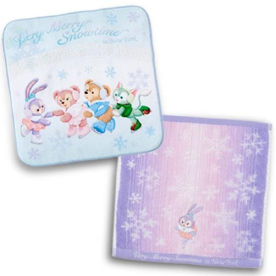 

Duffy Friends Мини-полотенце Лед Рождественский Носовой платок DisneySea & Набор, Катание на коньках, Даффи 2017, Рождество [Только в Токио]