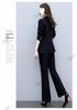 Spring 2025 Slim Fit Fashion Suit: Women's Two-Piece Set with Micro Flare Pants