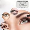 6pcs Eyebrow Grooming Kit: Stainless Steel Tweezers, Curved Scissors & Lash Brush - Perfect for Facial Hair Removal & Brow Shapi